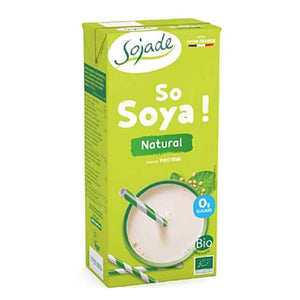 Sojade - Organic Natural Soya Drink, 1L | Pack of 8