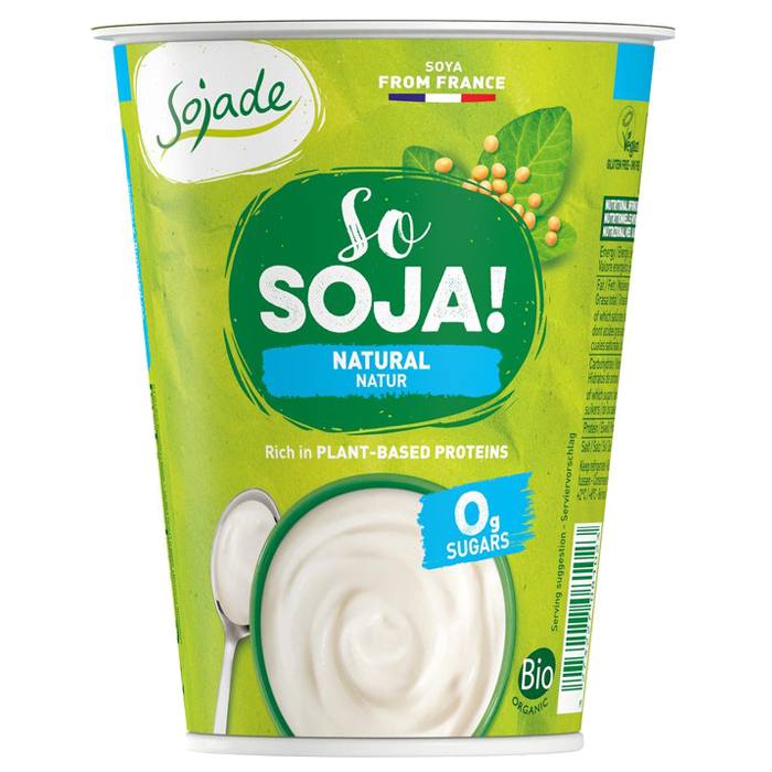Sojade - Organic Natural Yogurt (0g Sugars), 400g
