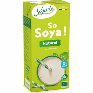 Sojade - Organic Unsweetened Soya Drink, 1L | Pack of 8