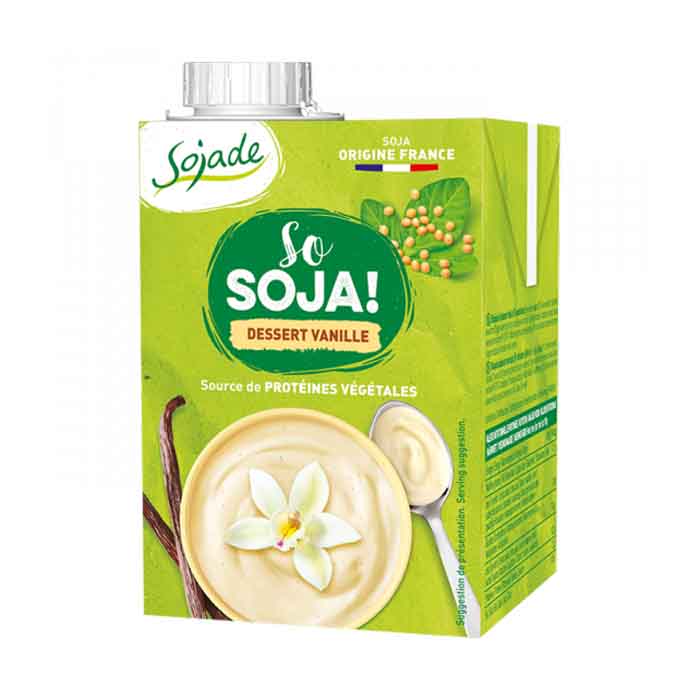 Sojade - Organic Vanilla Soya Dessert Custard, 530g  Pack of 6