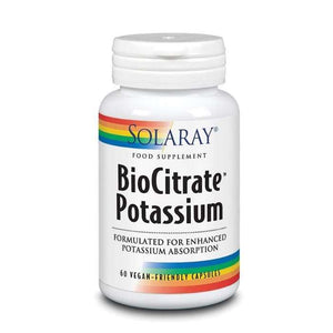 Solaray - BioCitrate Potassium 99mg, 60 Capsules