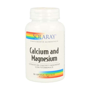Solaray - Calcium Magnesium Citrate with Vitamin D, 90 Capsules