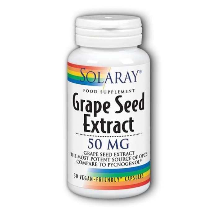 Solaray - Grape Seed Extract 50mg, 30 Capsules - front