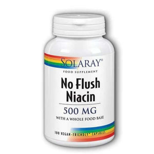 Solaray - No Flush Niacin 500mg, 100 Capsules