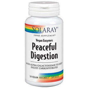 Solaray - Peaceful Digestion, 50 Capsules