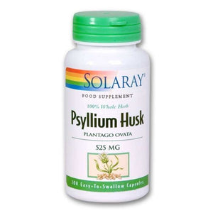 Solaray - Psyllium Husk 525mg, 10 Capsules