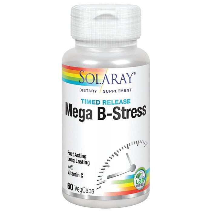 Solaray - Two-Stage Mega B Stress, 60 Capsules