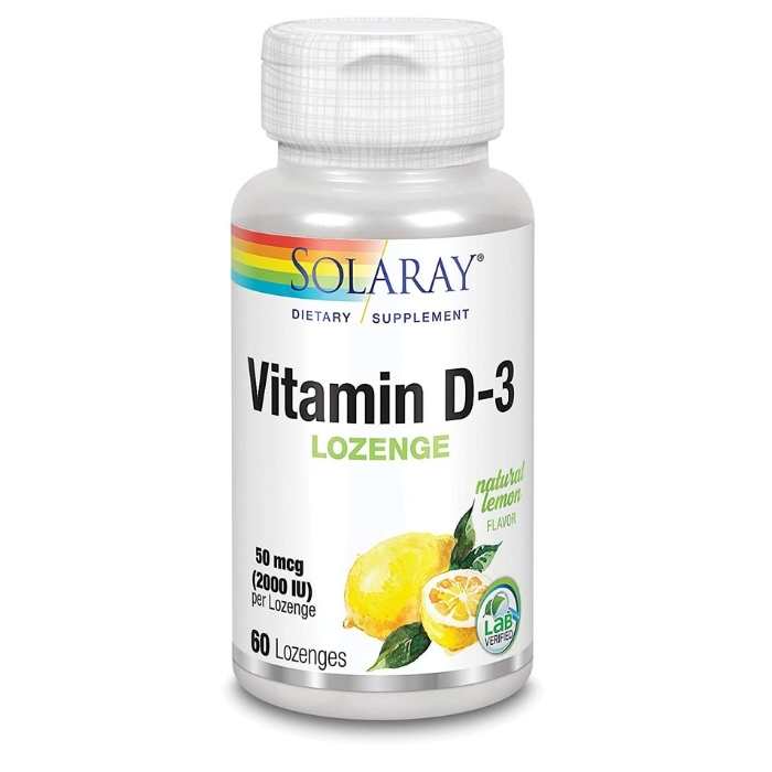 Solaray - Vitamin D3 2,000iu, 60 Lozenges
