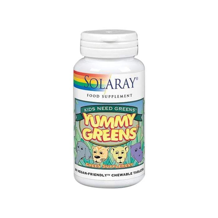 Solaray - Yummy Greens, 30 Capsules