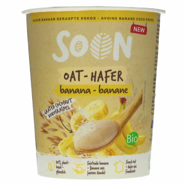 Soon - Organic Natural Yogurt - Oat with Banana & Coco, 350g