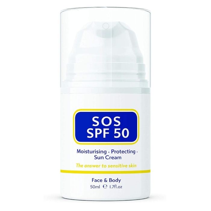 Sos Serum Skincare - SPF 50 Sun Cream, 50ml - front