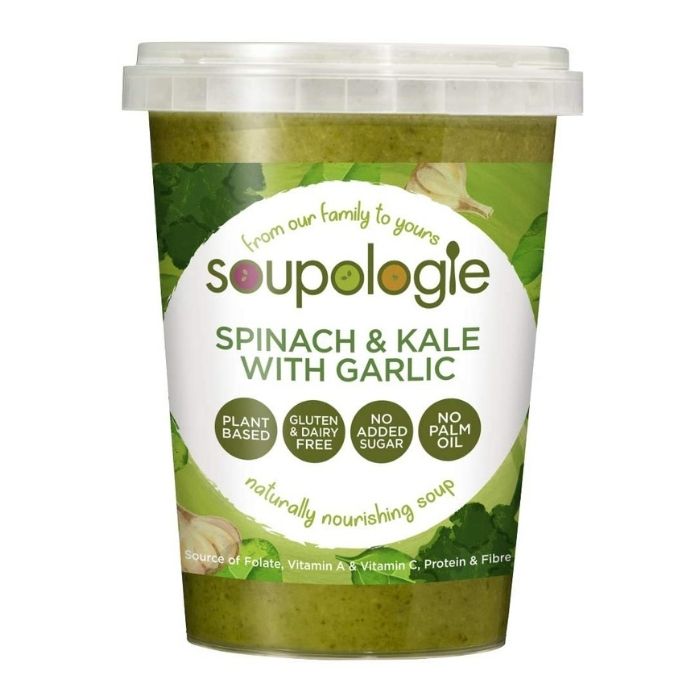 Soupologie - Spinach & Kale with Garlic Soup, 600g - front