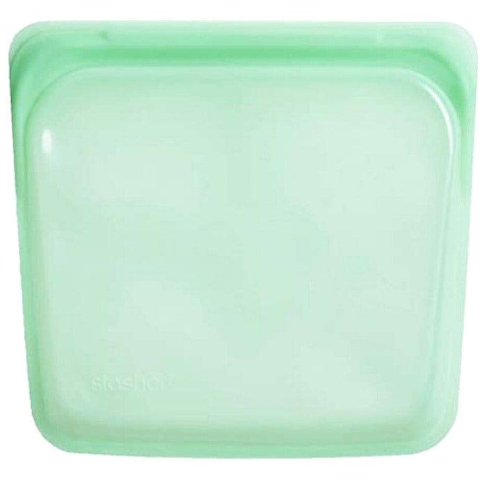 Stasher - Silicone Reusable Sandwich Bag 19x18cm - Mint, 450ml