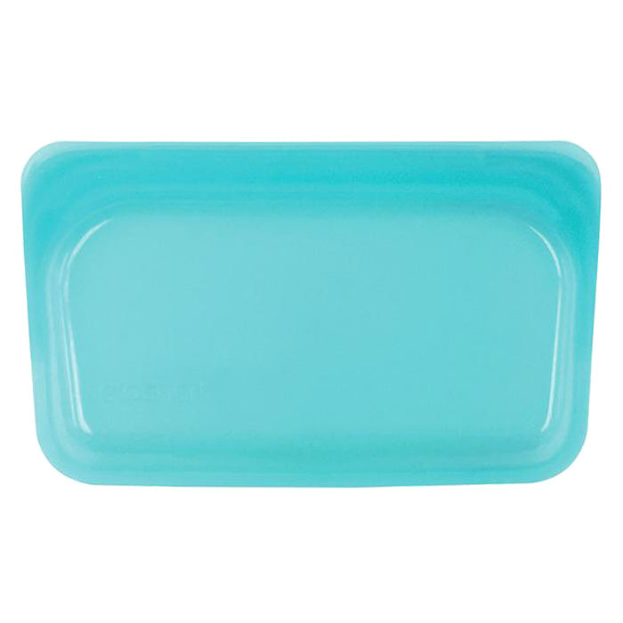 Stasher - Silicone Reusable Snack Bag 19x12cm - Aqua, 293.5ml