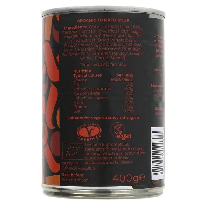 Suma - Organic Tomato Soup Vegan, 400g - back