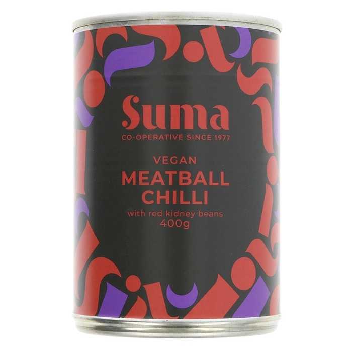 Suma - Vegan Meatball Chilli With Red Kidney Beans, 400g - front