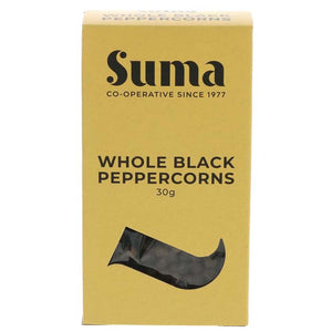 Suma Wholefoods - Black Pepper Corns, 30g | Multiple Options