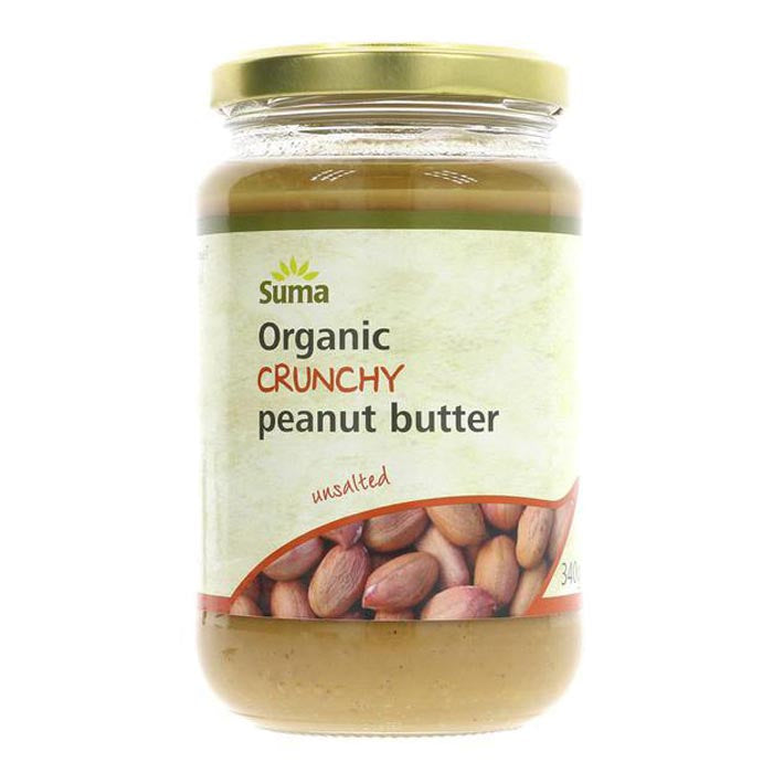 Suma Wholefoods - Organic Crunchy Peanut Butter - No Salt, 340g