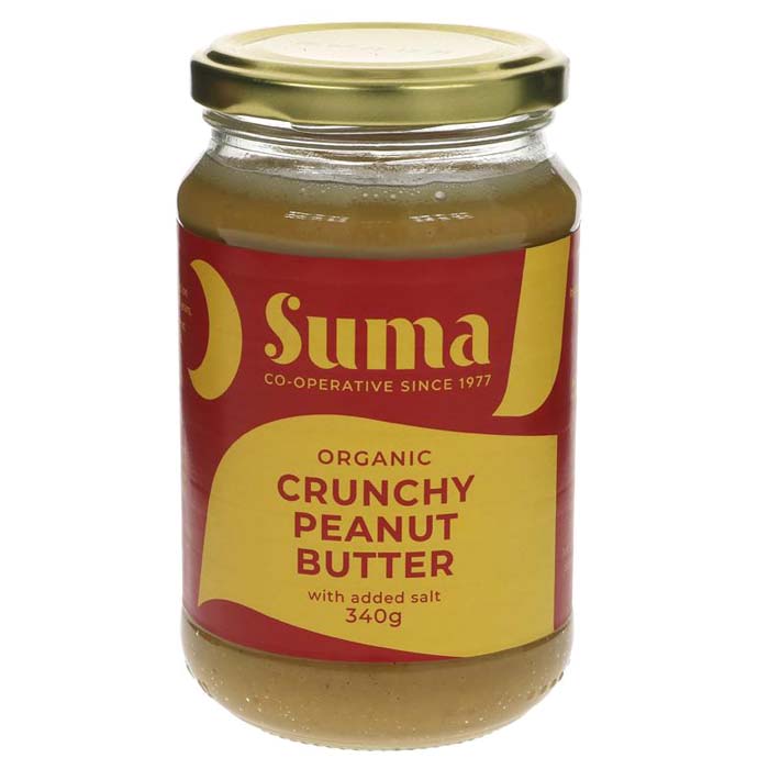 Suma Wholefoods - Organic Crunchy Peanut Butter - with Salt, 340g