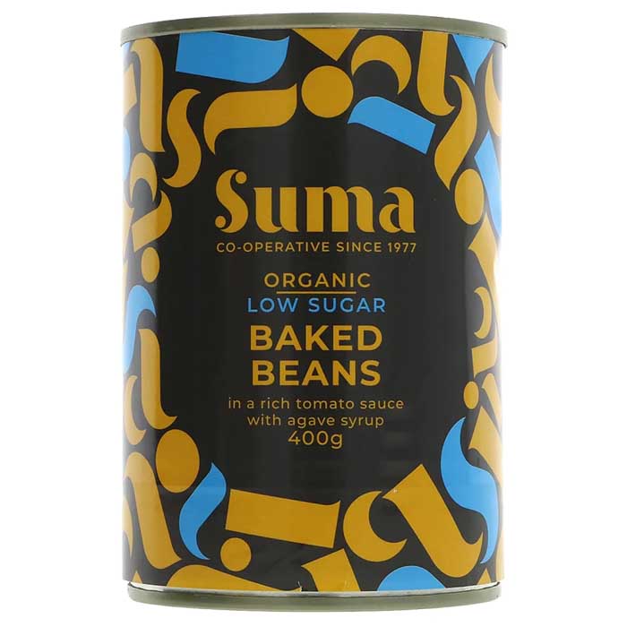 Suma Wholefoods - Organic Low Sugar Baked Beans, 400g