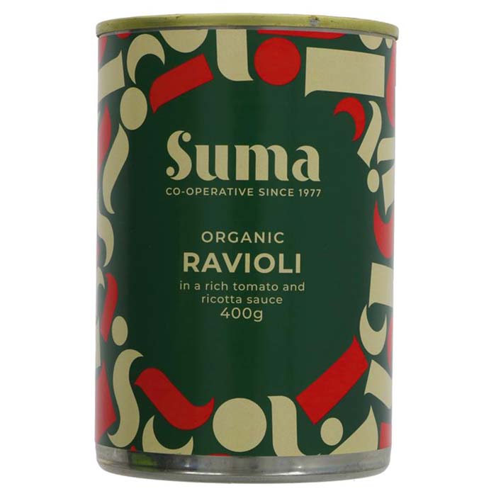 Suma Wholefoods - Organic Ravioli in Rich Tomato & Ricotta Sauce, 400g