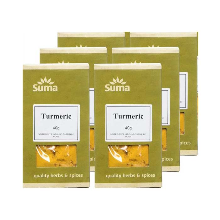 Suma Wholefoods - Turmeric - 6-Pack, 40g