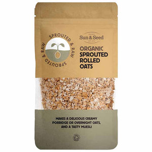 Sun And Seed - Organic Sprouted Naked Rolled Oats, 250g