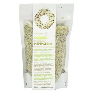 Sun & Seed - Organic Hulled Hemp Seeds, 250g