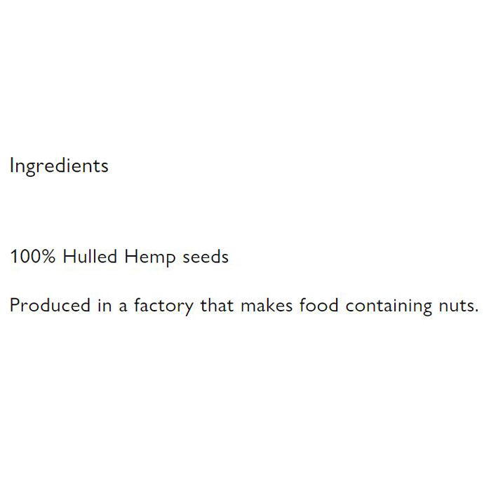 Sun & Seed - Organic Raw Hemp Seed Butter, 250g - back