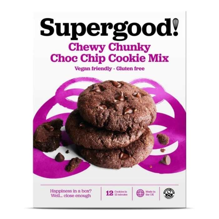 Supergood - Chewy Chunk Choc Chip Cookie Mix, 245g - front