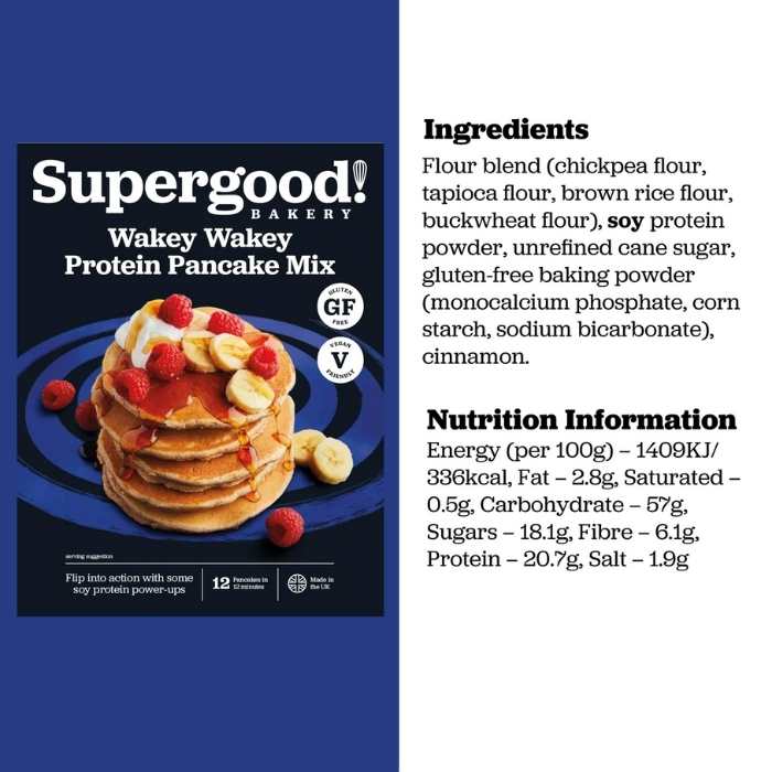 Supergood - Wakey Wakey Protein Pancake Mix, 200g - nutrition facts