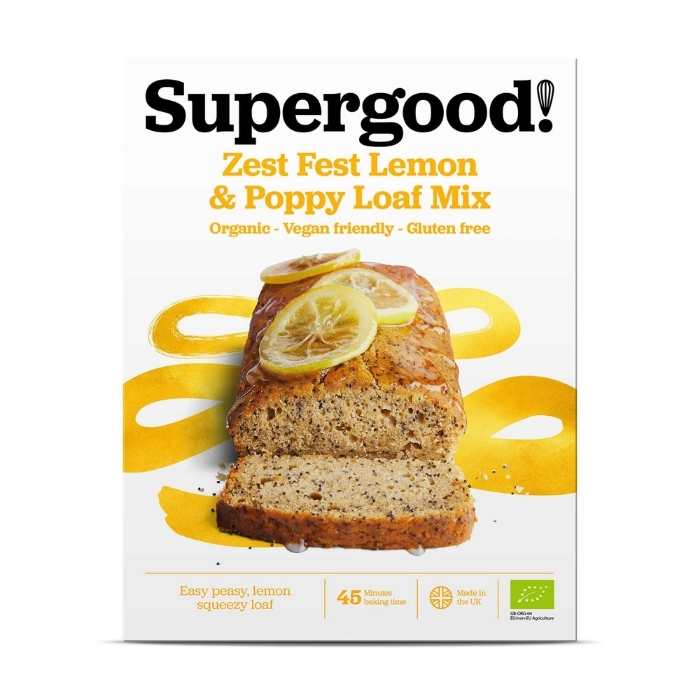 Supergood! - Zest Fest Lemon & Poppy Loaf Mix, 270g - front