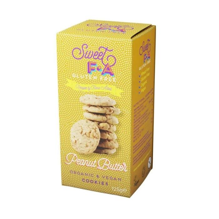 Sweet FA Gluten Free - Organic Cookies Double Peanut Butter, 125g - front