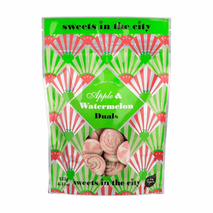 Sweets in the City - Watermelon and Apple Duals - Share Bag ,125g