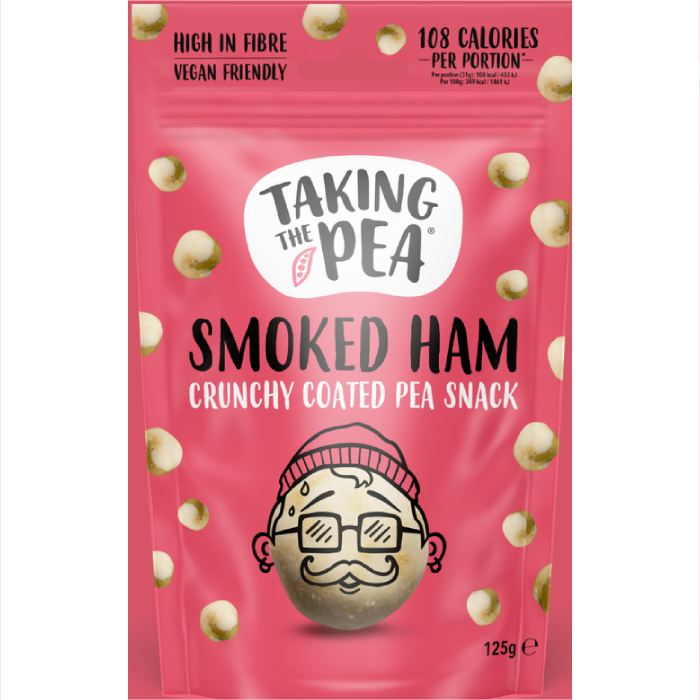 Taking The Pea - Crunchy Coated Pea Snack Smoked Ham, 125g