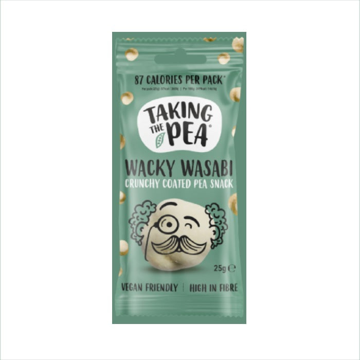 Taking The Pea - Crunchy Coated Pea Snack Wacky Wasabi, 25g