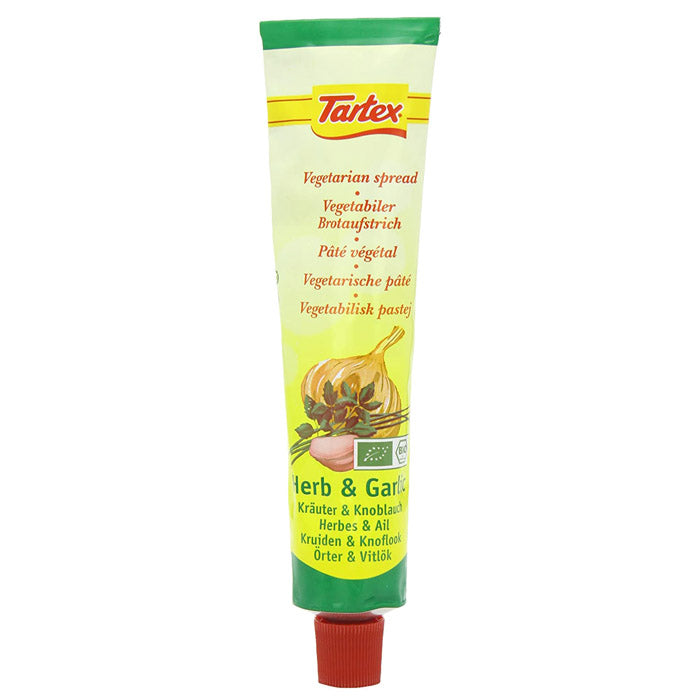 Tartex Organic Pate Tubes - Herb & Garlic, 200g