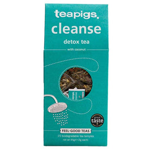Teapigs - Cleanse Detox Biodegradable Tea Temples, 15 Bags