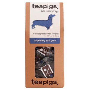 Teapigs - Darjeeling Earl Grey Biodegradable Tea Temples, 15 Bags