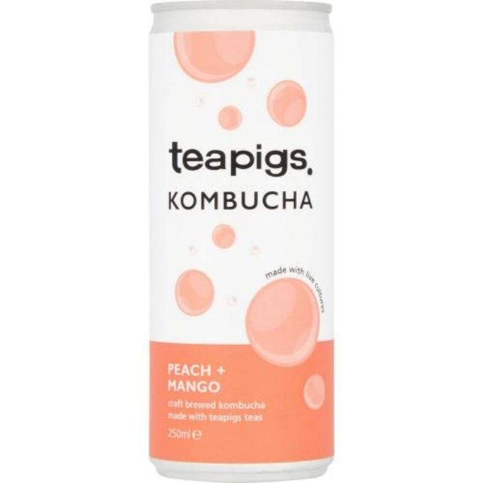 Teapigs - Kombucha, 250ml - Peach & Mango  - Front