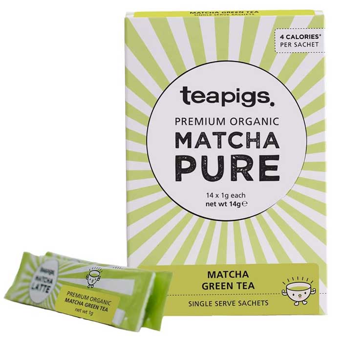 Teapigs - Organic Premium Matcha Tea Sachets, 14 sachets