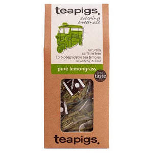 Teapigs - Pure Lemongrass Biodegradable Tea Temples, 15 Bags