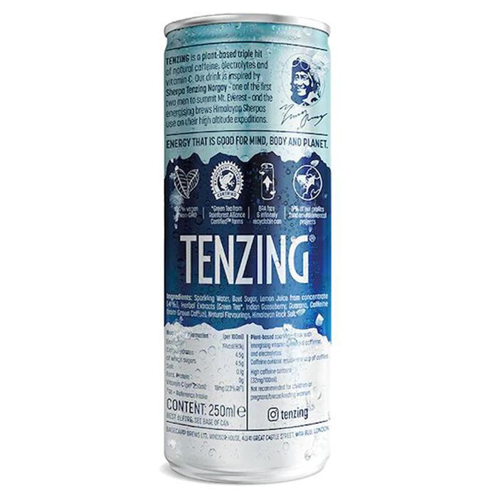 Tenzing - Natural Energy Drinks Assorted Flavours - 250ml - The Original - back