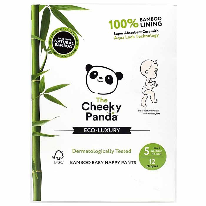 The Cheeky Panda - Bamboo Nappy Pants Size 5, 12 Pack