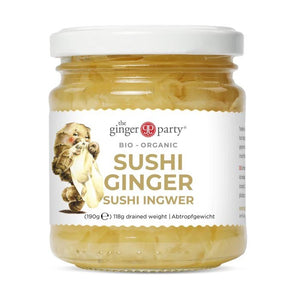 The Ginger Party - Organic Pickled Sushi Ginger, 190g