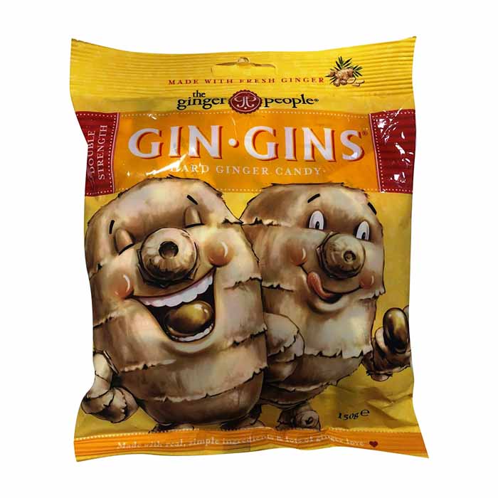 The Ginger People - Gin Gin Hard Boiled Candy Bag ,150 G