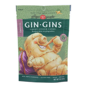 The Ginger People - Gin Gins Original Chewy Ginger Candy | Multiple Sizes