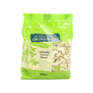 The Health Store - Organic Cashew Pieces, 250g | Multiple Sizes