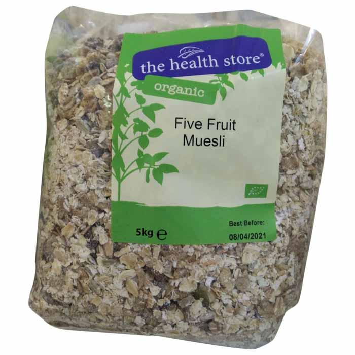 The Health Store - Organic Five Fruit Muesli, 5kg
