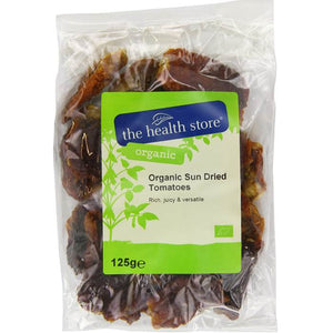 The Health Store - Organic Sun Dried Tomatoes, 125g | Multiple Sizes